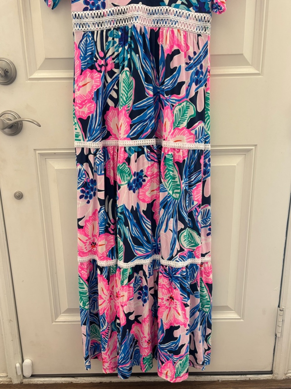Lilly Pulitzer Maribella Maxi Dress High Tide Navy 8 - Picture 7 of 12